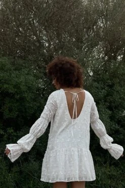 Robe à Détails Sur Les Manches