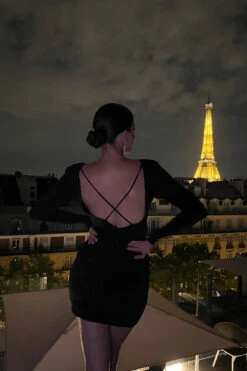 Robe Mini Détails Découpés -Lady Doux Soldes Magasin 1775 000002 0002 04 social