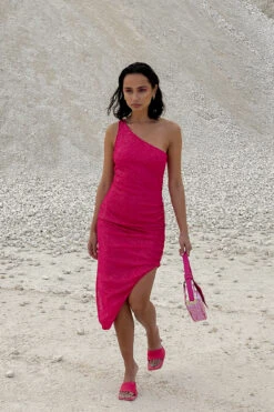 Robe à Paillettes -Lady Doux Soldes Magasin asymmetric sequin dress 1017 001564 0015 01