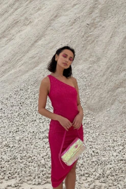 Robe à Paillettes -Lady Doux Soldes Magasin asymmetric sequin dress 1017 001564 0015 03