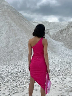 Robe à Paillettes -Lady Doux Soldes Magasin asymmetric sequin dress 1017 001564 0015 05