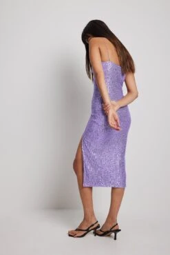Robe Asymétrique à Sequins -Lady Doux Soldes Magasin asymmetric sequin midi dress 1017 001874 02081503 1