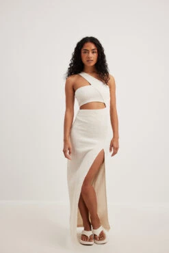 Robe Longue Asymétrique Structurée -Lady Doux Soldes Magasin asymmetric structured maxi dress 1790 000030 000114666 01c