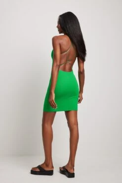 Robe Mini à Bretelles Dans Le Dos -Lady Doux Soldes Magasin back detailed mini dress 1017 001909 00102577
