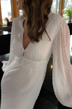 Maxi Robe à Manches Ballon -Lady Doux Soldes Magasin balloon sleeve button detail maxi dress 1736 000610 4070 editorial1