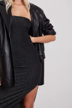 Maxi Robe Bandeau Brillante -Lady Doux Soldes Magasin bandeau glitter maxi dress 1017 002013 0002 15488