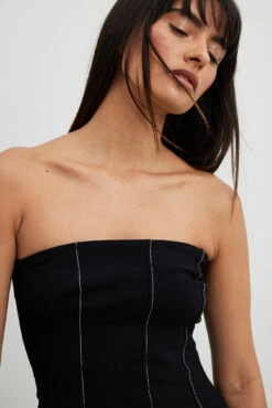 Robe Bandeau Mi-longue 11 Robe Bandeau Mi-longue -Lady Doux Soldes Magasin bandeau midi dress 1017 002120 00417060