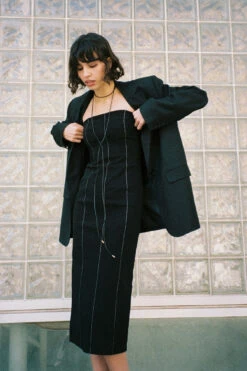 Robe Bandeau Mi-longue 12 Robe Bandeau Mi-longue -Lady Doux Soldes Magasin bandeau midi dress 1017 002120 0041 editorial