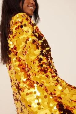 Robe Blazer à Grands Sequins -Lady Doux Soldes Magasin big sequin blazer dress 1736 000331 0024 5483