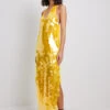 Robe Mi-longue Avec Grands Sequins