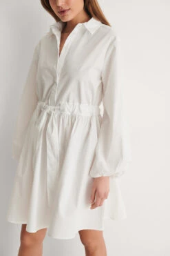 Robe Courte En Coton Avec Noeud Ajustable À La Taille -Lady Doux Soldes Magasin boho bold tie waist cotton dress 1100 003804 0001 06g