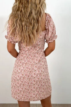 Robe Mini Plissée Sur La Poitrine -Lady Doux Soldes Magasin boho ruched chest mini dress 1014 001414 5797 2