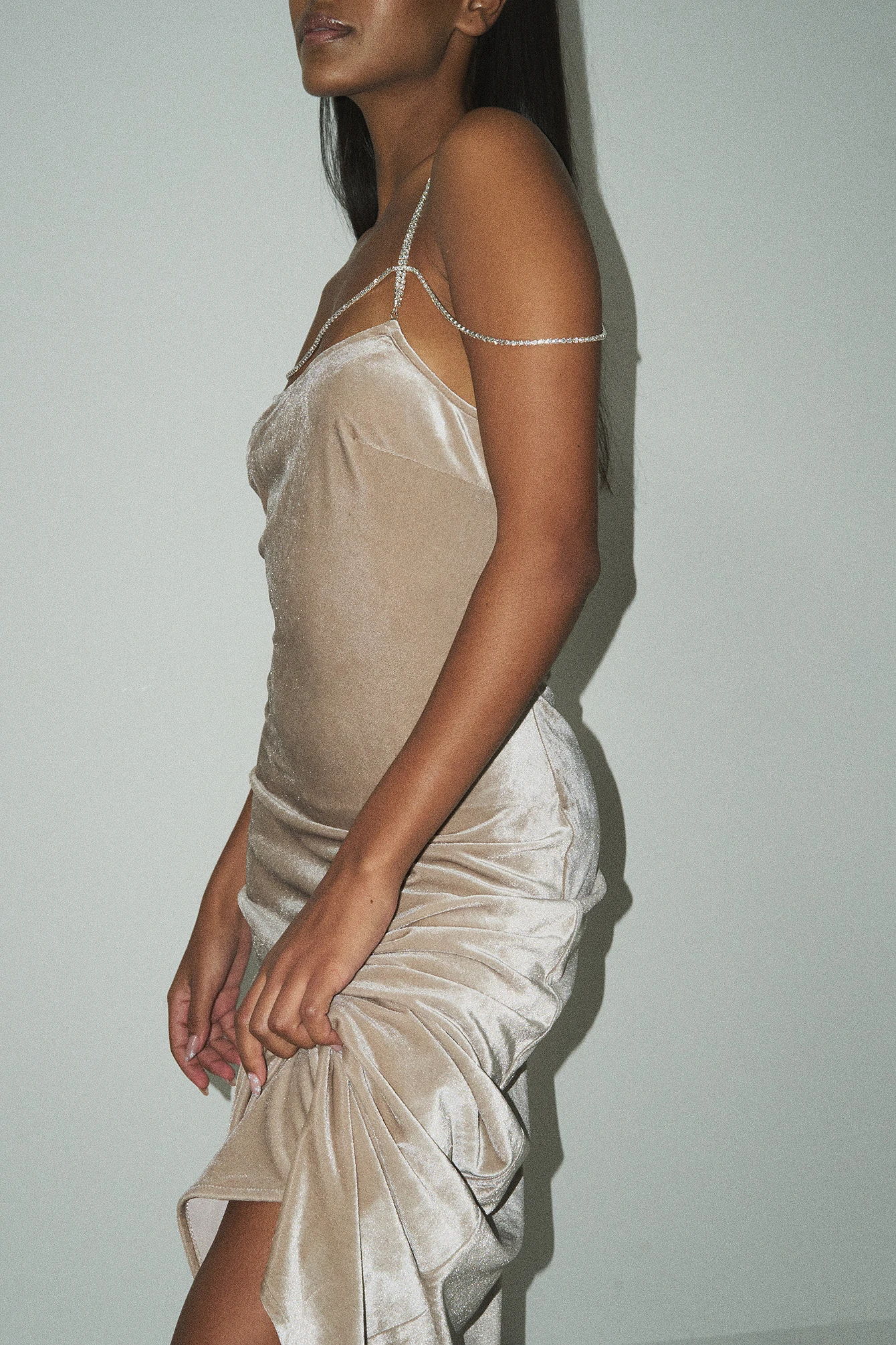 Robe En Velours à Strass 7 Robe En Velours à Strass – Image 7