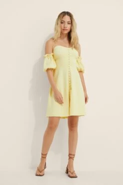 Robe Bandeau À Manches Bouffantes 6 Robe Bandeau À Manches Bouffantes -Lady Doux Soldes Magasin buona lima puff sleeve bandeau dress 1681 000044 0024 03c