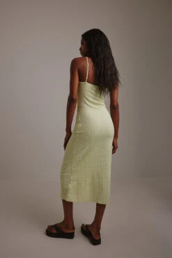 Robe Mi-longue -Lady Doux Soldes Magasin checked midi dress 1761 000015 97104770