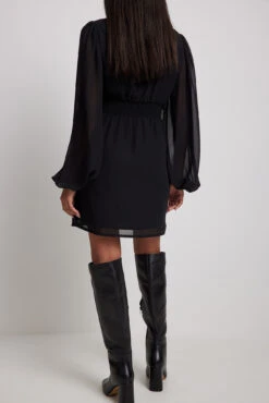 Robe Mini Boutonnée En Mousseline -Lady Doux Soldes Magasin chiffon button up mini dress 1017 002149 0002 1660