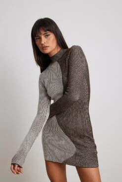 Robe Courte Effet Color Block -Lady Doux Soldes Magasin color blocked mini dress 1762 000032 1296 10821