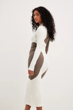 Robe Mi-longue à Blocs De Couleurs 13 Robe Mi-longue à Blocs De Couleurs -Lady Doux Soldes Magasin colour block midi dress 1018 010518 985626623 copy