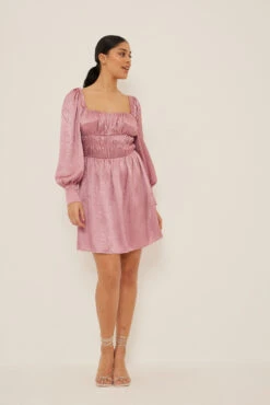 Mini Robe Satin -Lady Doux Soldes Magasin cups detail strucutured satin mini dress 1017 001522 011525038