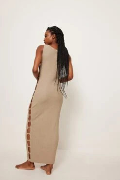 Robe Longue En Maille à Découpes 13 Robe Longue En Maille à Découpes -Lady Doux Soldes Magasin cut out detail knitted maxi dress 1787 000004 00056757 1