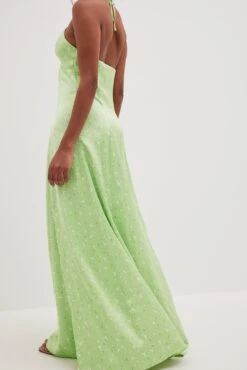 Robe Longue En Satin à Découpes -Lady Doux Soldes Magasin cut out detail maxi satin dress 1788 000036 06890801