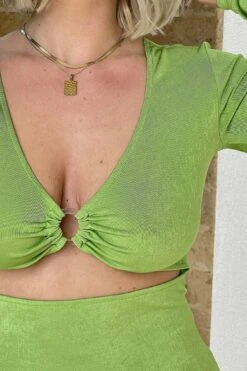 Robe Courte à Manches Longues -Lady Doux Soldes Magasin cut out long sleeve mini dress 1634 000028 0010 02