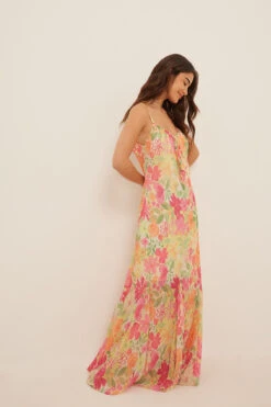 Robe Dos Plongeant à Imprimé -Lady Doux Soldes Magasin deep back printed maxi dress 1766 000025 06893066 01c