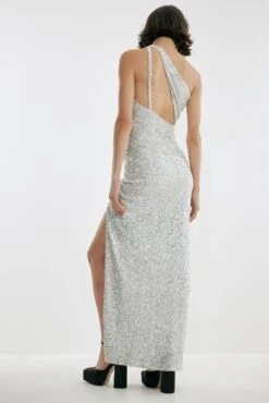 Robe à Sequins Et Décolleté Profond 26 Robe à Sequins Et Décolleté Profond -Lady Doux Soldes Magasin deep front sequin dress 1708 000096 00011048