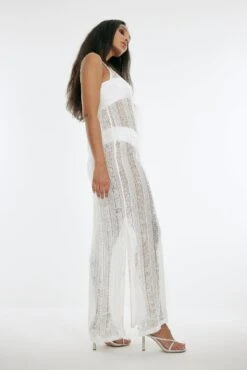 Robe Longue Avec Encolure Profonde -Lady Doux Soldes Magasin deep neck maxi dress 1775 000003 00013751 1