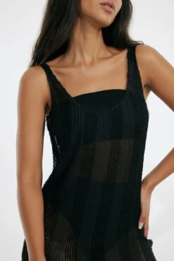 Robe Longue Avec Encolure Profonde -Lady Doux Soldes Magasin deep neck maxi dress 1775 000003 00023349 1