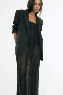 Robe Longue Avec Encolure Profonde -Lady Doux Soldes Magasin deep neck maxi dress 1775 000003 0002 02 1