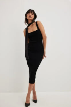 Robe Mi-longue En Tricot