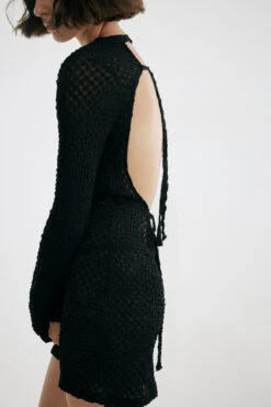 Robe Courte Avec Détail Au Dos -Lady Doux Soldes Magasin detailed back mini dress 1708 000118 00020611