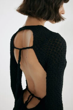 Robe Courte Avec Détail Au Dos -Lady Doux Soldes Magasin detailed back mini dress 1708 000118 00020628 1