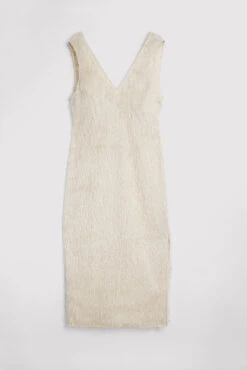 Robe Longue à Plumes -Lady Doux Soldes Magasin feathers maxi dress 1014 001488 0260 0073 1 copy