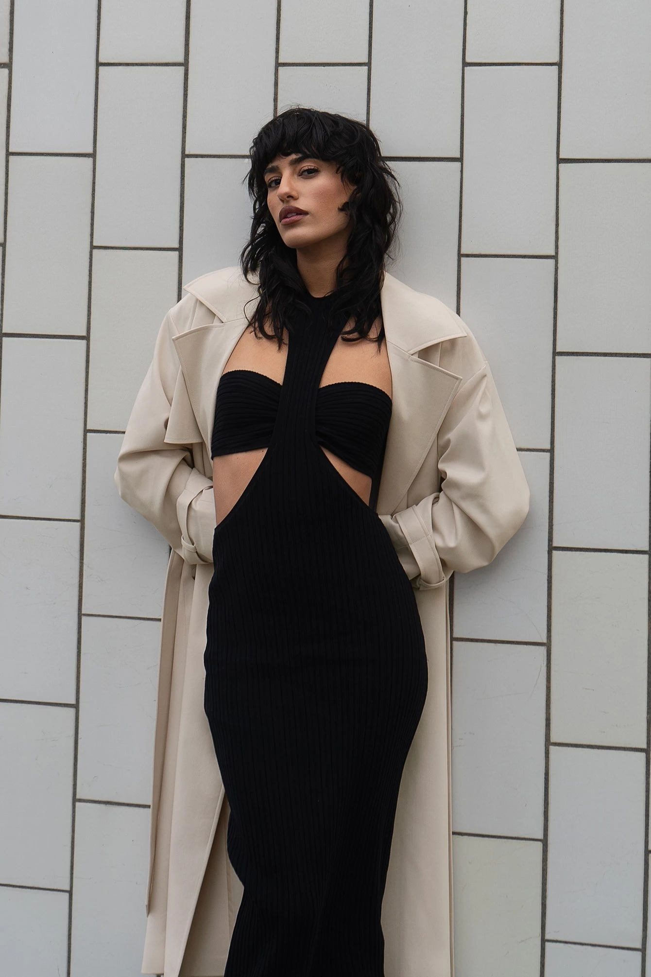 Robe Longue En Tricot Fin à Découpes 8 Robe Longue En Tricot Fin à Découpes – Image 8