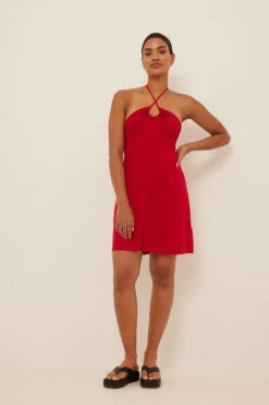 NA-KD Mini Robe Fluide En Maille Fine -Lady Doux Soldes Magasin fine knitted flowy midi dress 1100 006095 00043696