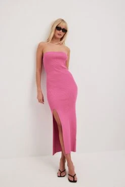 Robe Tube En Maille Fine à Fente Haute 20 Robe Tube En Maille Fine à Fente Haute -Lady Doux Soldes Magasin fine knitted high slit tube dress 1018 009952 00154089