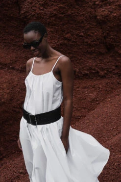 Robe Mi-longue Fluide En Coton -Lady Doux Soldes Magasin flowy cotton midi dress 1014 001557 0001 editorial2