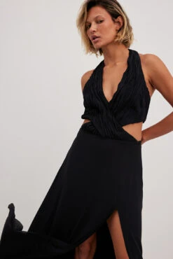 Maxi Robe Dos Nu 13 Maxi Robe Dos Nu -Lady Doux Soldes Magasin flowy maxi halterneck dress 1708 000116 0002 r 3