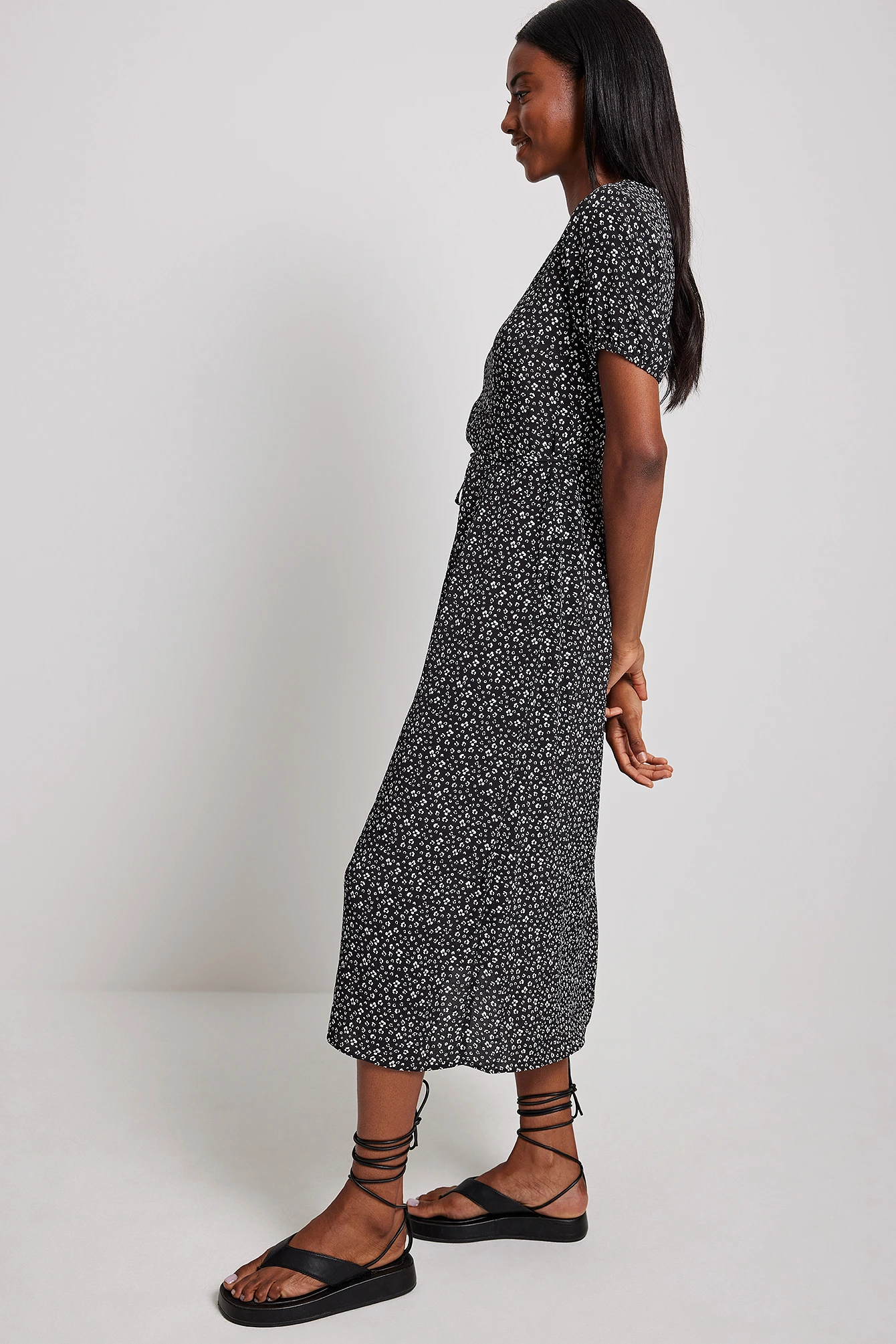 NA-KD Robe Midi Fluide 1 NA-KD Robe Midi Fluide