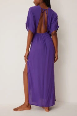 Robe Mi-longue Fluide 6 Robe Mi-longue Fluide -Lady Doux Soldes Magasin flowy midi high slit dress 1687 000080 0347 5887