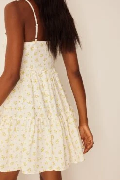 Robe Mini Fluide -Lady Doux Soldes Magasin flowy mini dress 1736 000240 9765 04