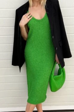 Robe Mi-longue En Tricot