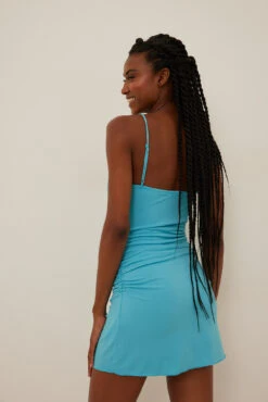 Robe Mini à Fronces -Lady Doux Soldes Magasin gathered detail mini dress 1655 000079 0263 2 r