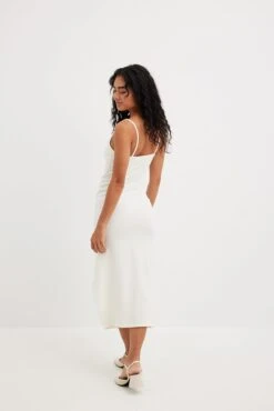 Robe Froncée à Laçage Sur Le Devant -Lady Doux Soldes Magasin gathered front strap dress 1018 010356 026024890 copy 1