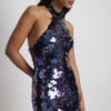 Robe Courte Dos Nu Avec Sequins