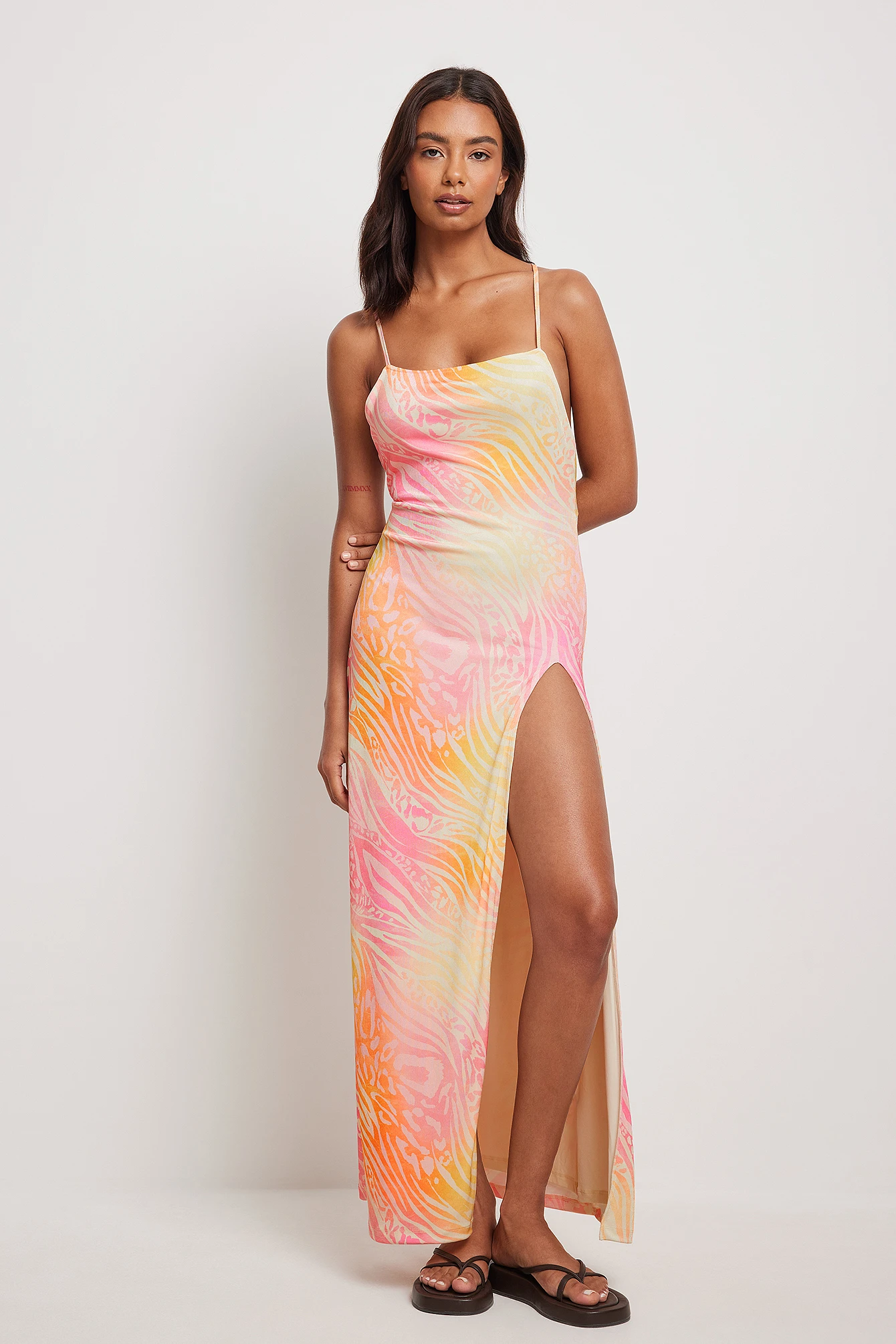 Maxi Robe à Fente Haute 8 Maxi Robe à Fente Haute – Image 8