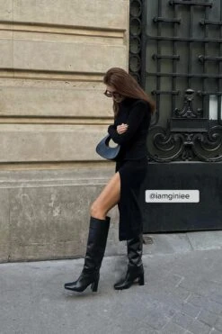 Robe Mi-longue En Tricot