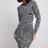 NA-KD Robe Courte En Maille Jacquard